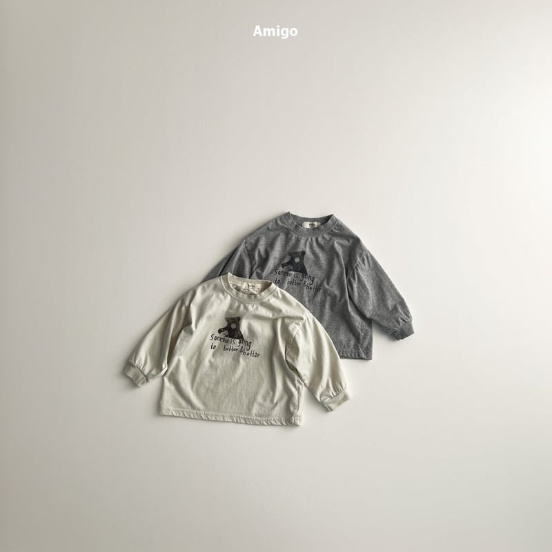 Amigo - Korean Baby Fashion - #babyoninstagram - Bear Tee