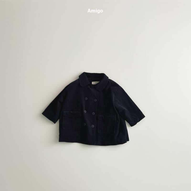 Amigo - Korean Baby Fashion - #babyoninstagram - Corduroy Double Jacket - 5
