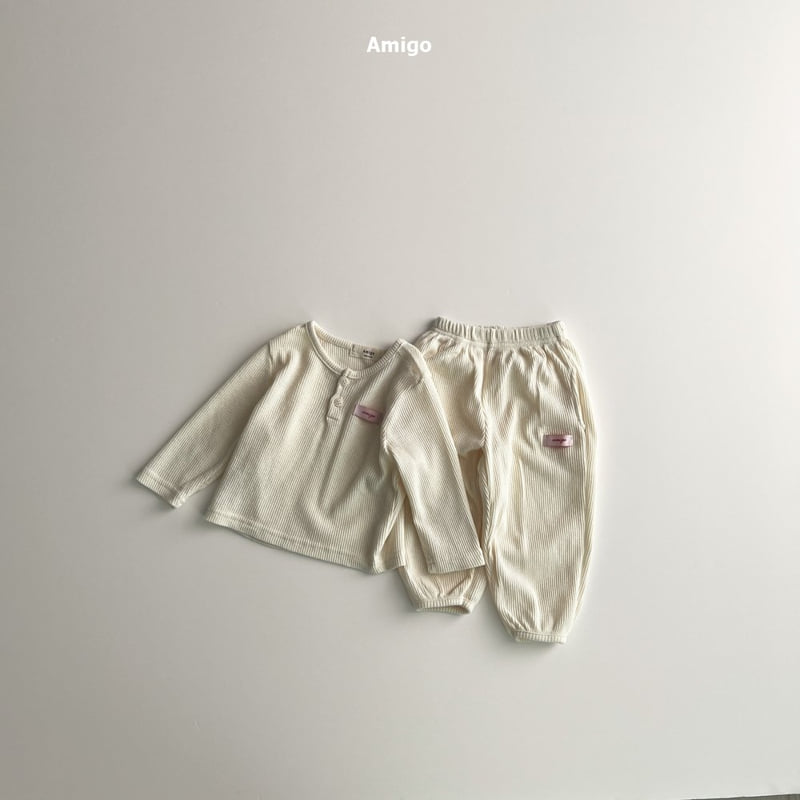 Amigo - Korean Baby Fashion - #babyootd - Mini Waffle Set - 9