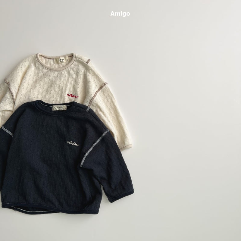 Amigo - Korean Baby Fashion - #babyootd - Knit Ribbed Tee - 3