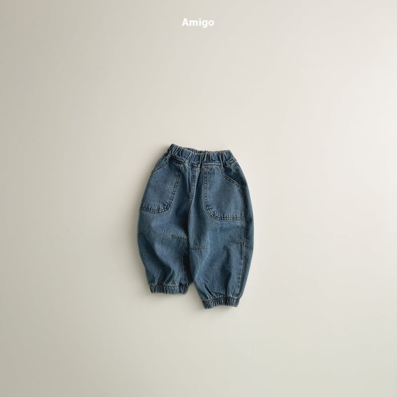 Amigo - Korean Baby Fashion - #babyootd - Dart Denim Joggers