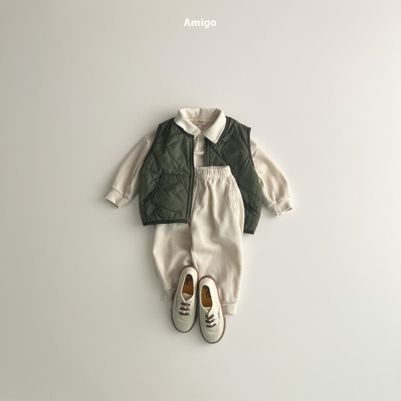 Amigo - Korean Baby Fashion - #babyootd - Waffle Jogger Pants - 12