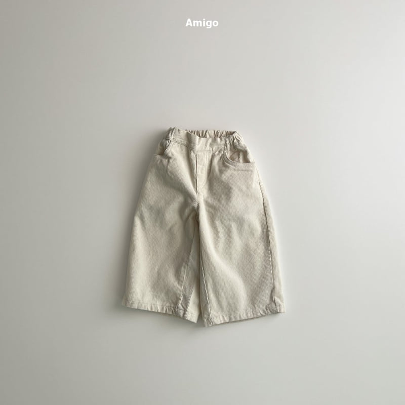 Amigo - Korean Baby Fashion - #babyootd - Wide Corduroy Pants - 6