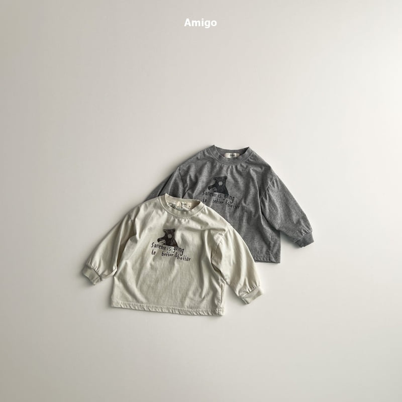 Amigo - Korean Baby Fashion - #babyootd - Bear Tee - 2
