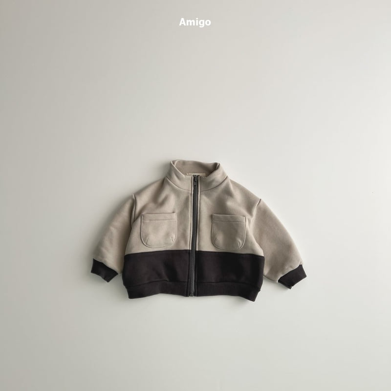 Amigo - Korean Baby Fashion - #babyootd - Sweat Warm Jacket - 7