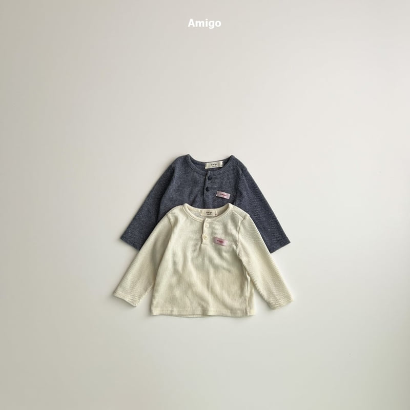 Amigo - Korean Baby Fashion - #babyoutfit - Mini Waffle Set - 10