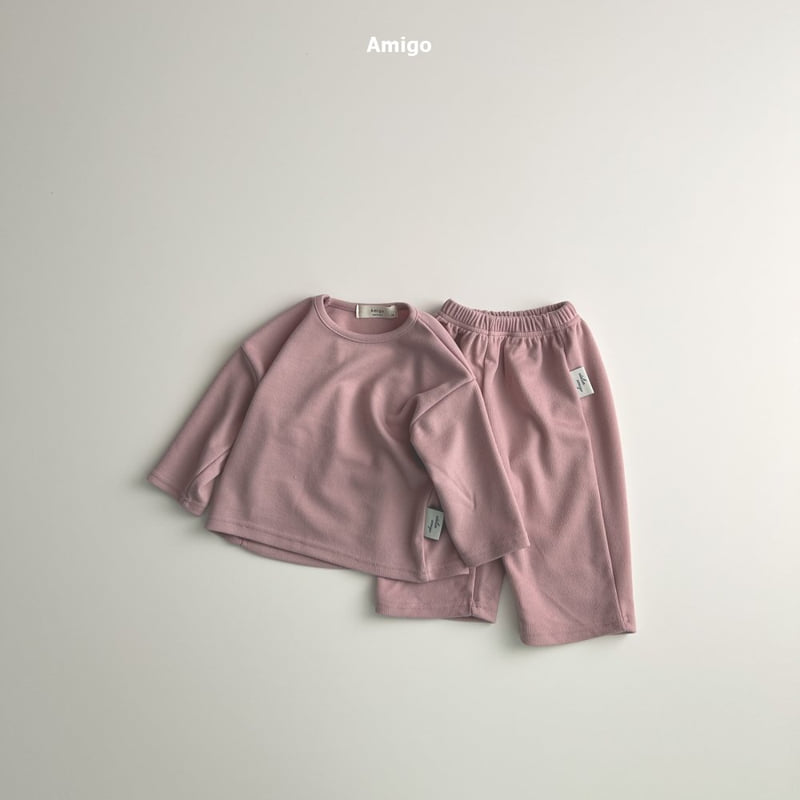 Amigo - Korean Baby Fashion - #babyoutfit - Basic Ribbed Set - 5