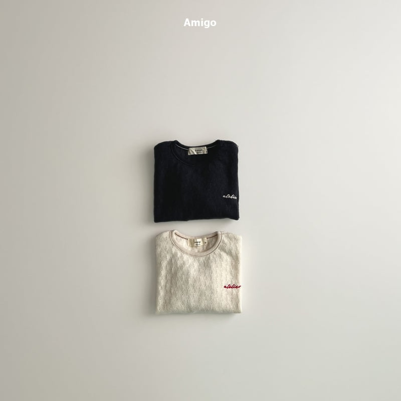 Amigo - Korean Baby Fashion - #babyoutfit - Knit Ribbed Tee - 5