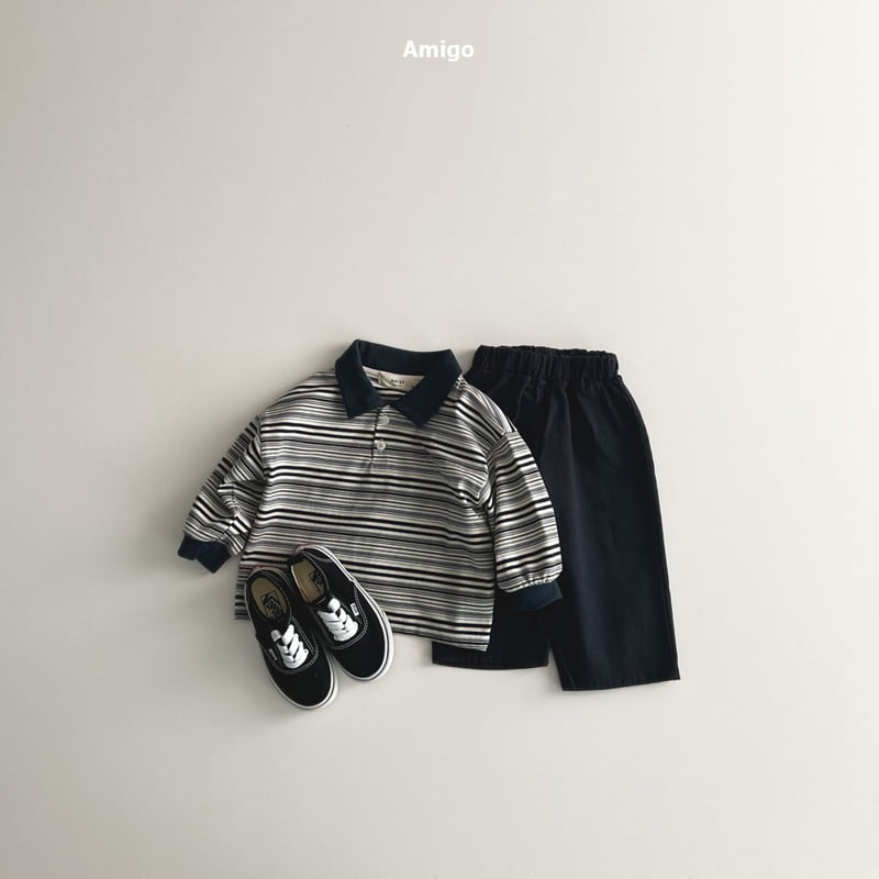 Amigo - Korean Baby Fashion - #babyoutfit - Multi Collar Tee - 8