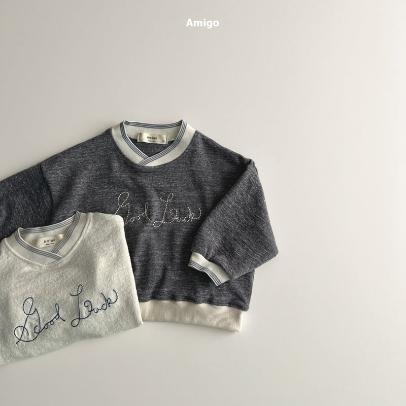 Amigo - Korean Baby Fashion - #babyoutfit - Lucky Sweatshirt - 2