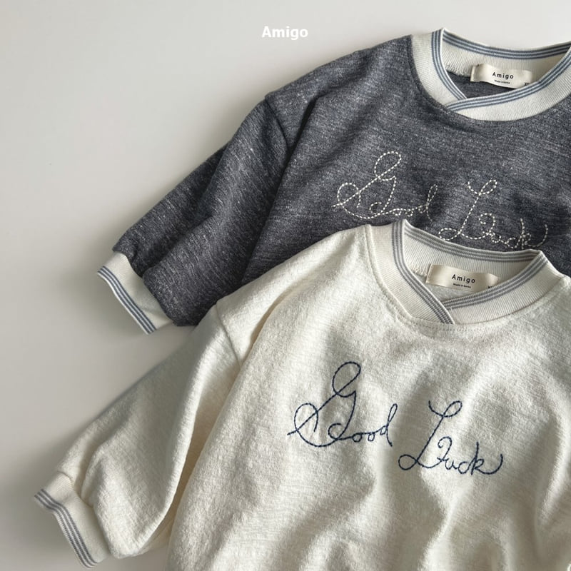 Amigo - Korean Baby Fashion - #babyoutfit - Lucky Sweatshirt - 3