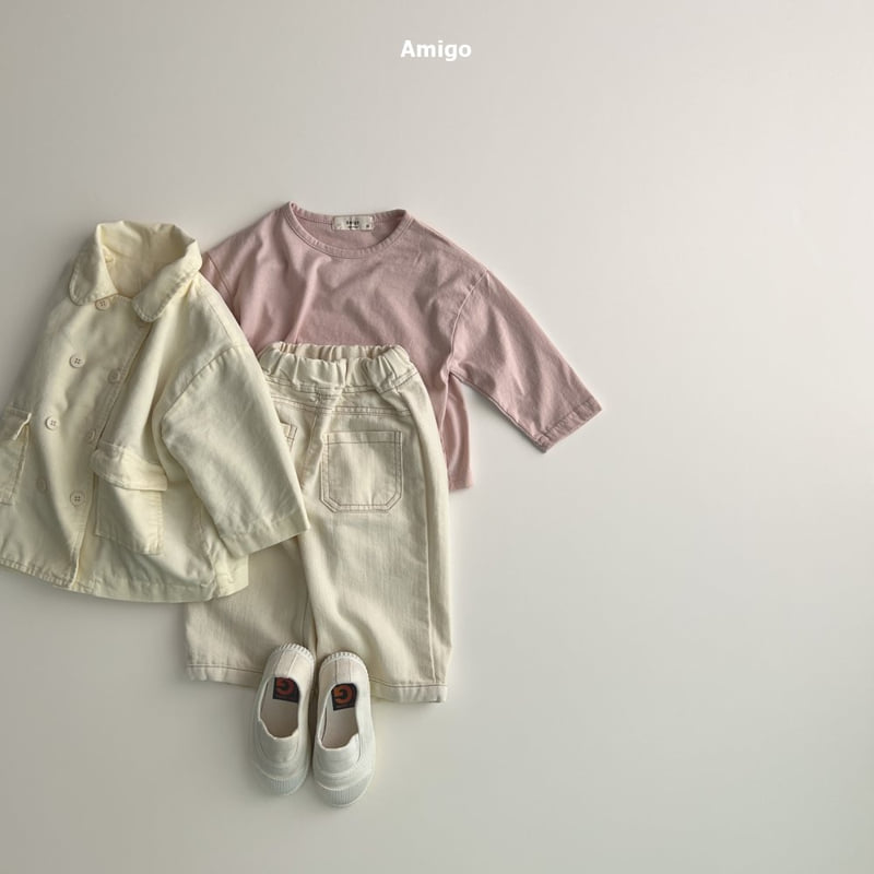 Amigo - Korean Baby Fashion - #babyoutfit - Corduroy Double Jacket - 8