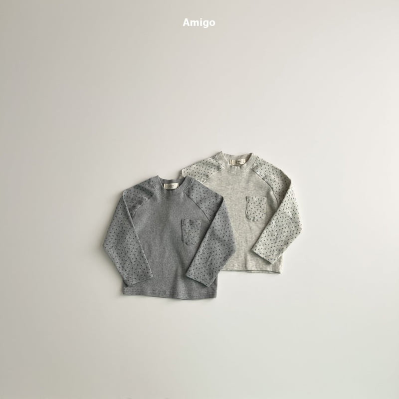 Amigo - Korean Baby Fashion - #onlinebabyboutique - Small Flower Raglan Tee