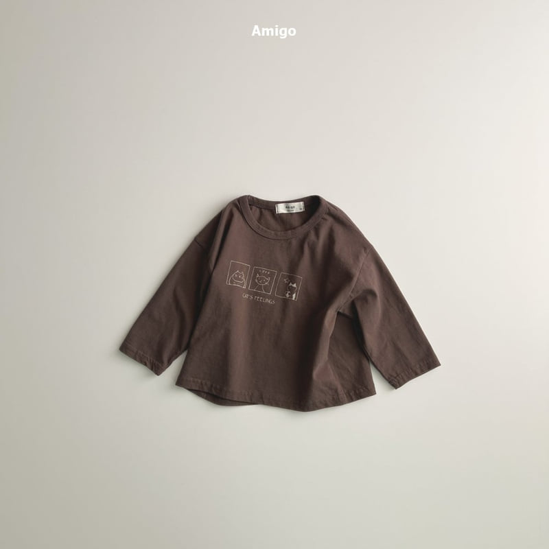 Amigo - Korean Baby Fashion - #onlinebabyboutique - Cat Print Tee - 9