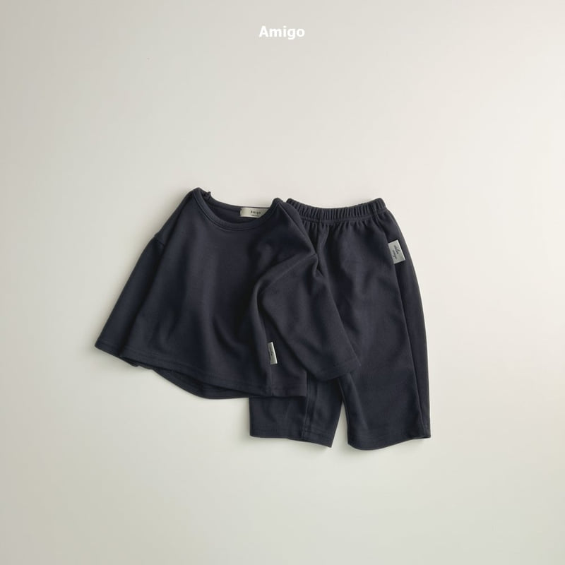 Amigo - Korean Baby Fashion - #onlinebabyboutique - Basic Ribbed Set - 8