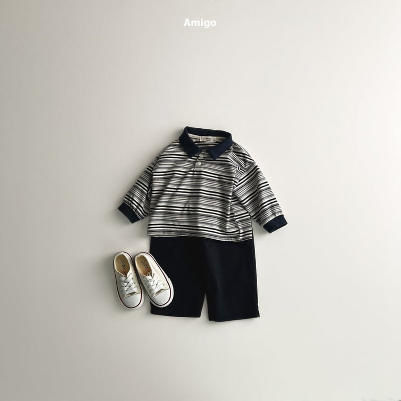 Amigo - Korean Baby Fashion - #onlinebabyboutique - Multi Collar Tee - 11