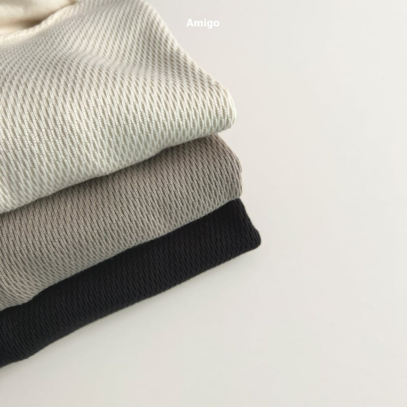 Amigo - Korean Baby Fashion - #onlinebabyboutique - Waffle Collar Tee - 8