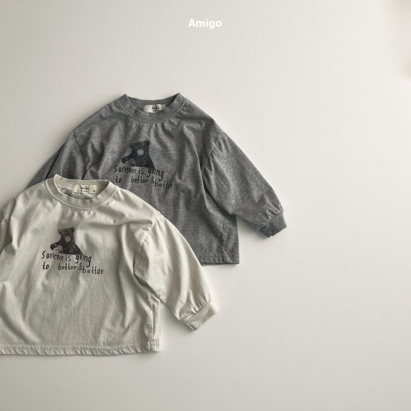 Amigo - Korean Baby Fashion - #onlinebabyboutique - Bear Tee - 6