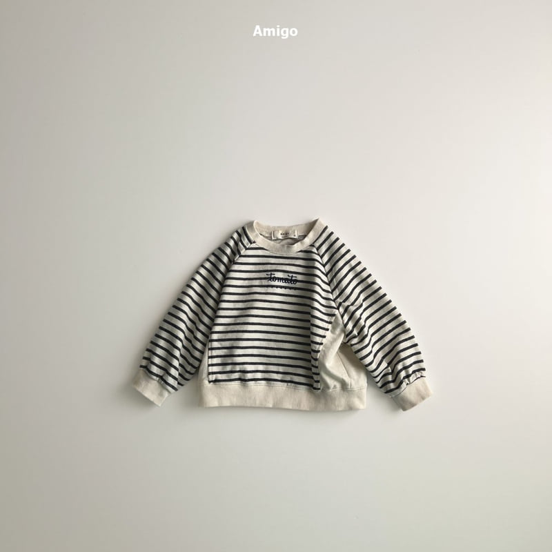 Amigo - Korean Baby Fashion - #onlinebabyboutique - Tomato Sweatshirt - 2