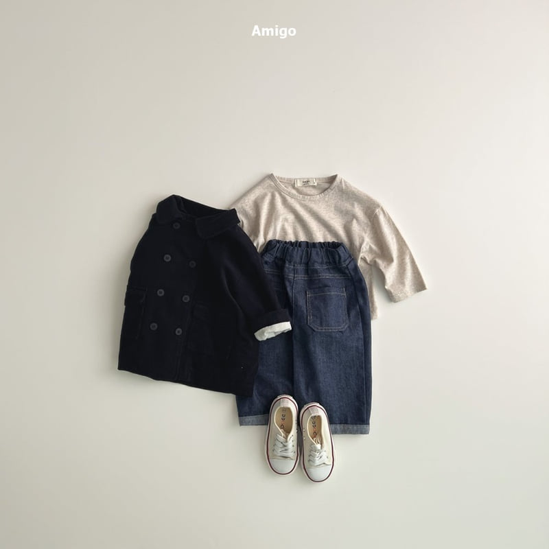 Amigo - Korean Baby Fashion - #onlinebabyboutique - Corduroy Double Jacket - 10