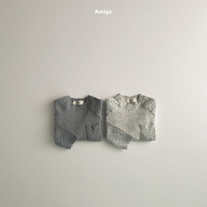 Amigo - Korean Baby Fashion - #onlinebabyshop - Small Flower Raglan Tee - 2