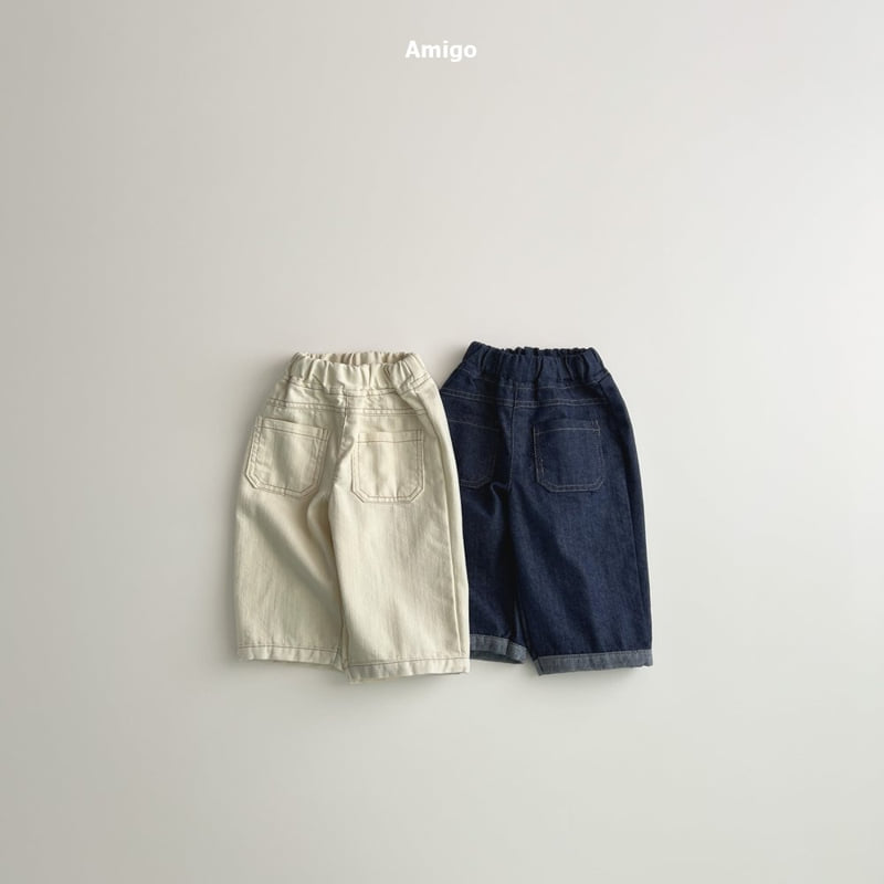 Amigo - Korean Baby Fashion - #onlinebabyshop - Pocket Denim Pants
