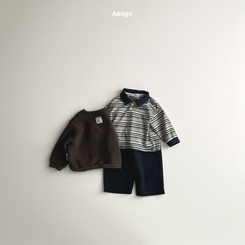 Amigo - Korean Baby Fashion - #onlinebabyshop - Multi Collar Tee - 12