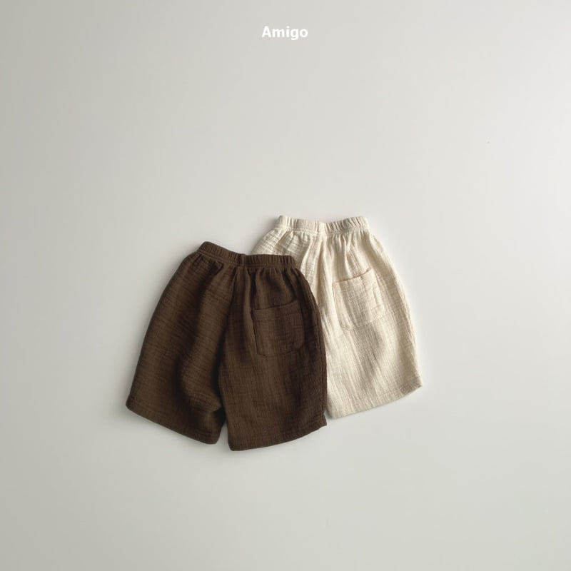 Amigo - Korean Baby Fashion - #onlinebabyshop - Bio Natural Pants - 2