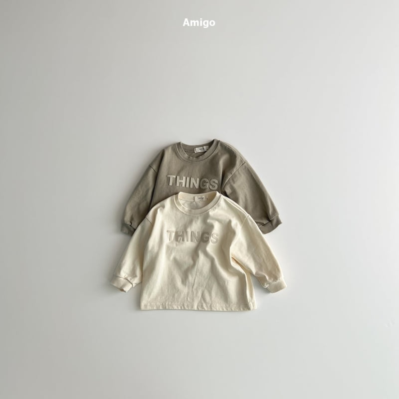 Amigo - Korean Baby Fashion - #onlinebabyshop - Things Tee