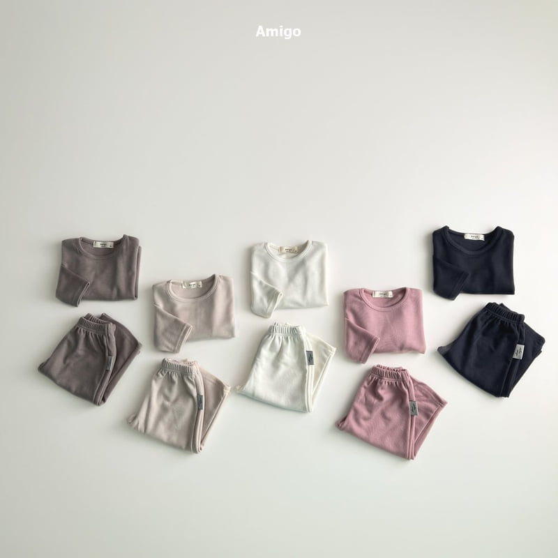 Amigo - Korean Baby Fashion - #smilingbaby - Basic Ribbed Set - 10
