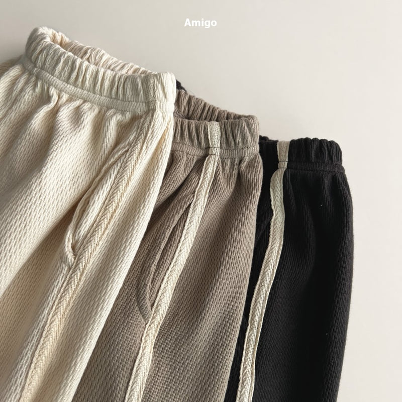 Amigo - Korean Baby Fashion - #smilingbaby - Waffle Jogger Pants - 3