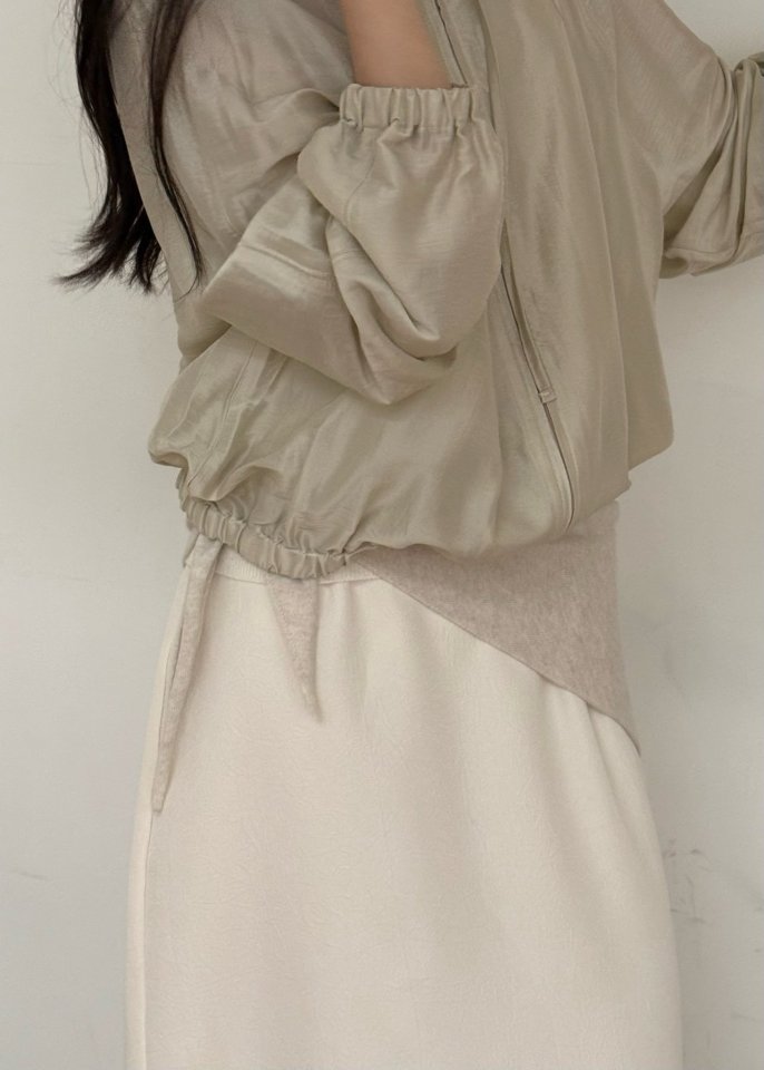 Amygrace - Korean Women Fashion - #momslook - Wrinkle Back Banding Skirt - 7