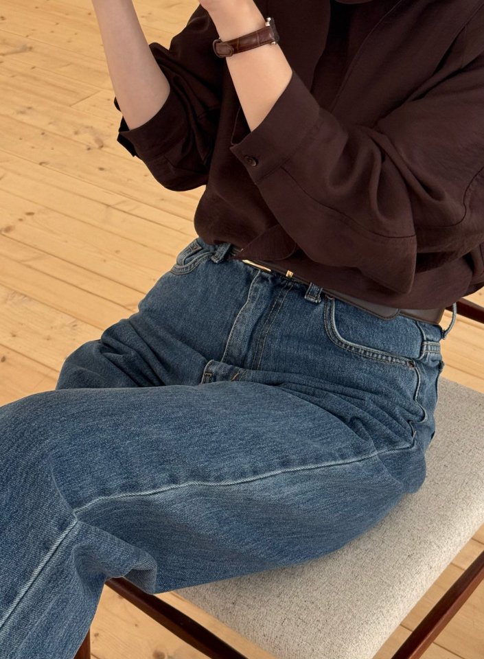 Amygrace - Korean Women Fashion - #momslook - Thomas Denim Pants - 10