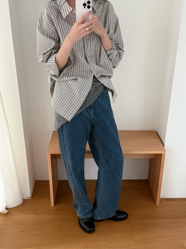 Amygrace - Korean Women Fashion - #momslook - Thomas Denim Pants - 6
