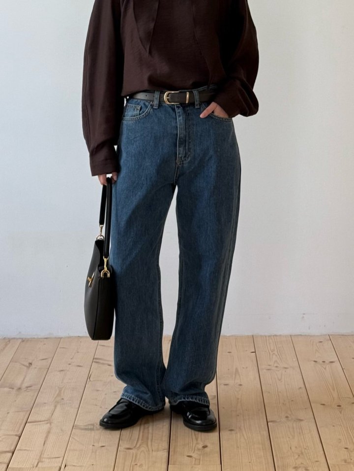 Amygrace - Korean Women Fashion - #momslook - Thomas Denim Pants - 8