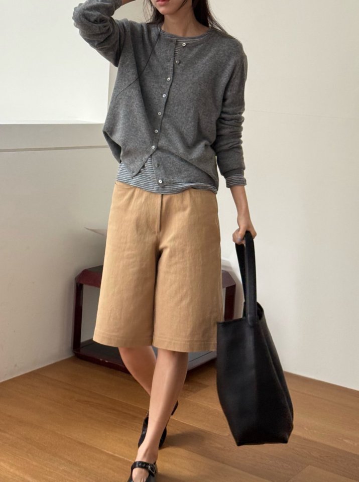 Amygrace - Korean Women Fashion - #momslook - Merry Stripe Tee - 11