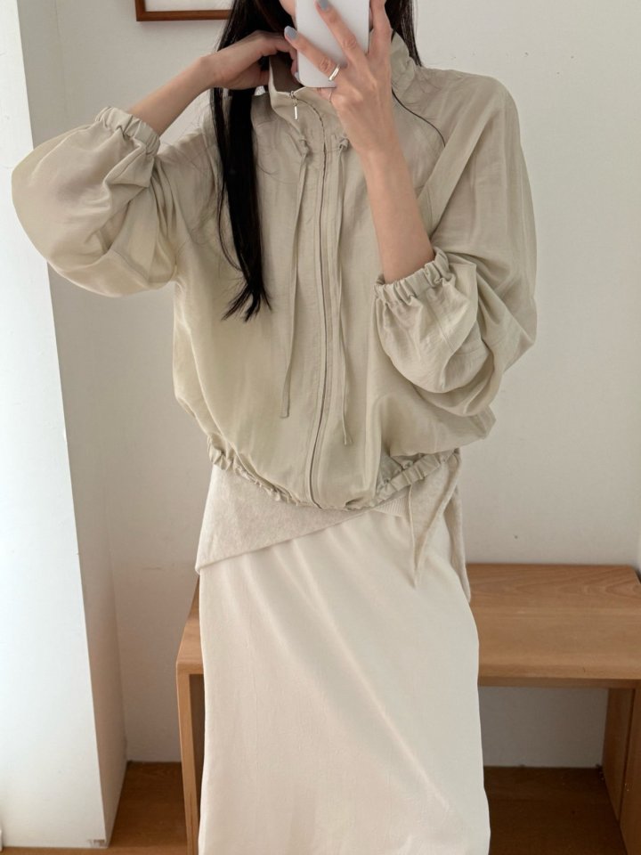 Amygrace - Korean Women Fashion - #momslook - Mardi Zipper Blouse - 8
