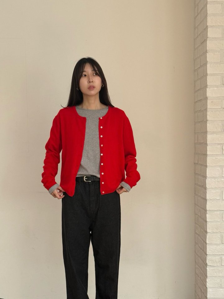 Amygrace - Korean Women Fashion - #momslook - Prince Cashmere Round Cardigan - 7