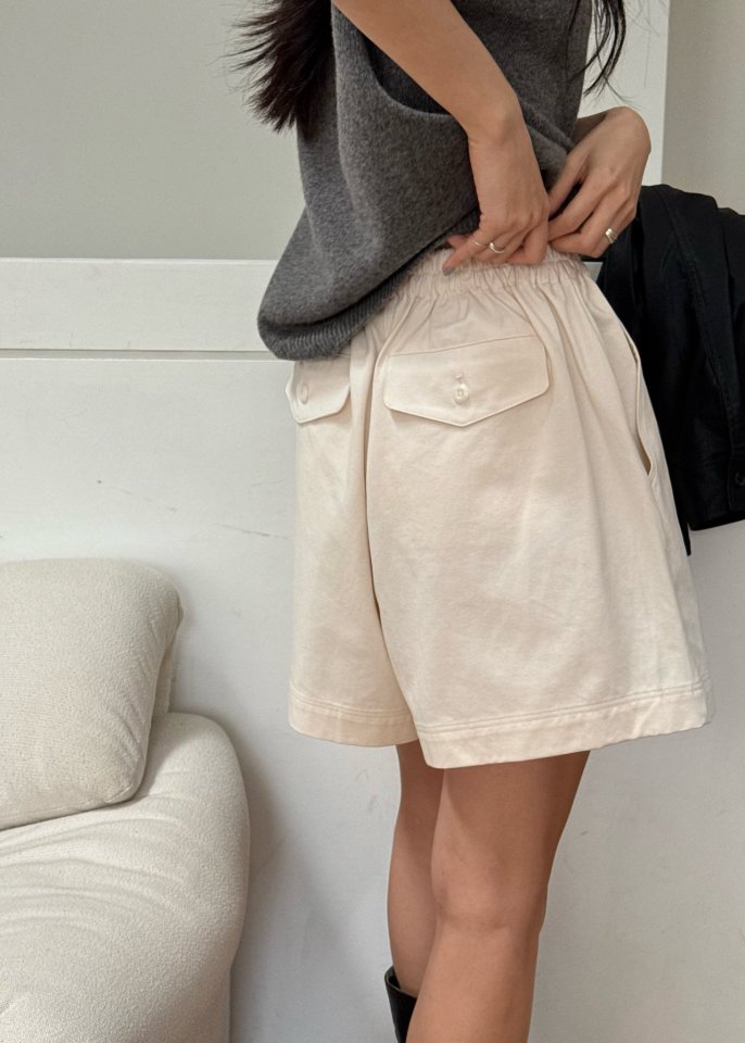 Amygrace - Korean Women Fashion - #womensfashion - Cotton Bio Banding Shorts - 11
