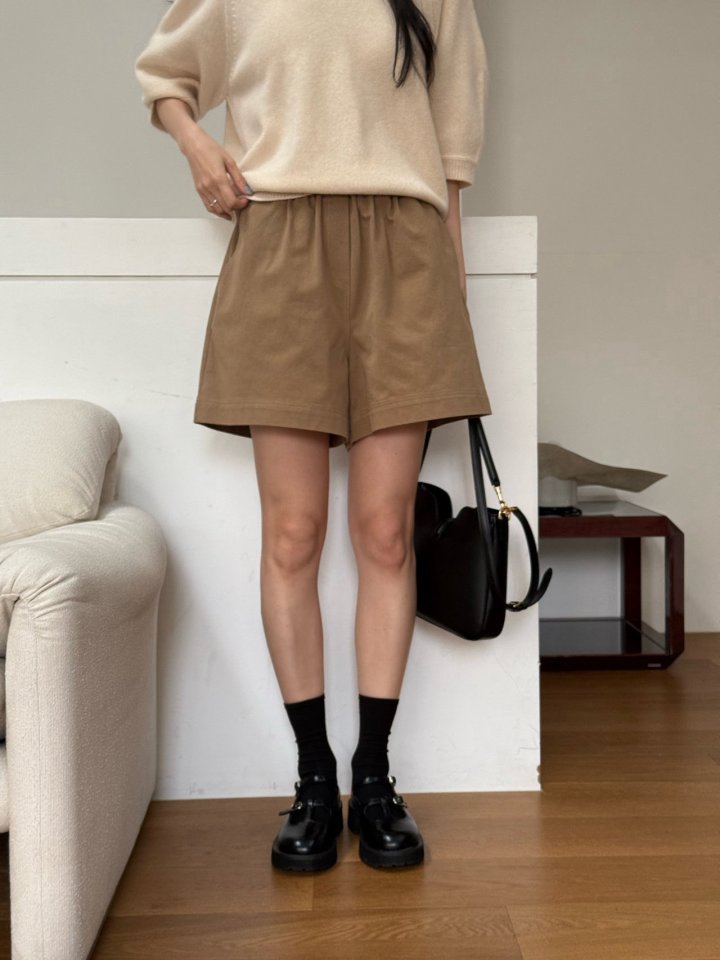 Amygrace - Korean Women Fashion - #womensfashion - Cotton Bio Banding Shorts - 5