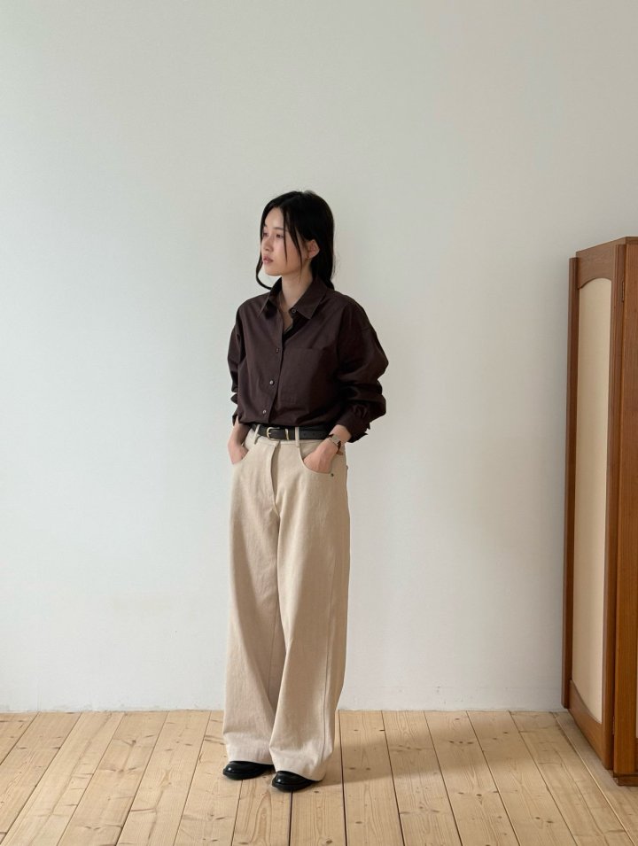 Amygrace - Korean Women Fashion - #womensfashion - Creed Cotton Shirt - 11