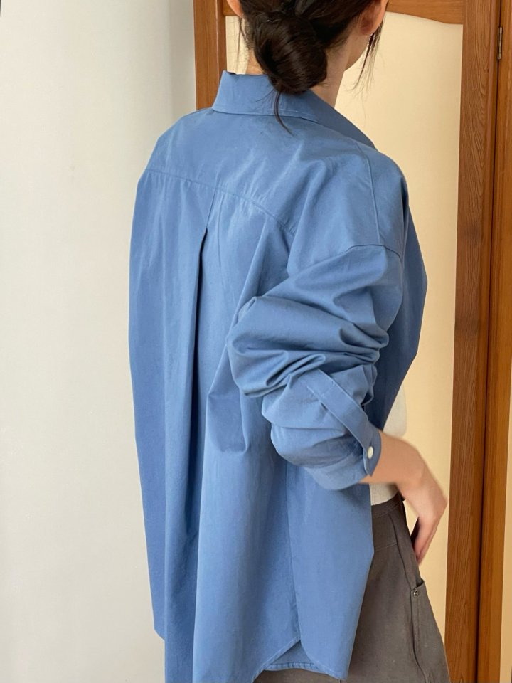 Amygrace - Korean Women Fashion - #womensfashion - Creed Cotton Shirt - 5