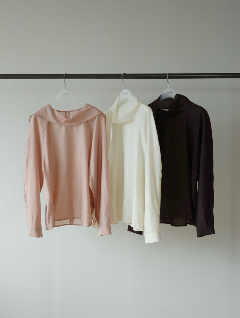 Amygrace - Korean Women Fashion - #womensfashion - Barret Tie Blouse - 12
