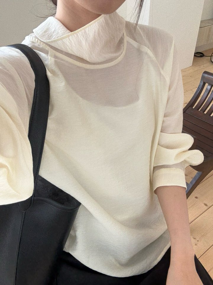 Amygrace - Korean Women Fashion - #womensfashion - Barret Tie Blouse - 2