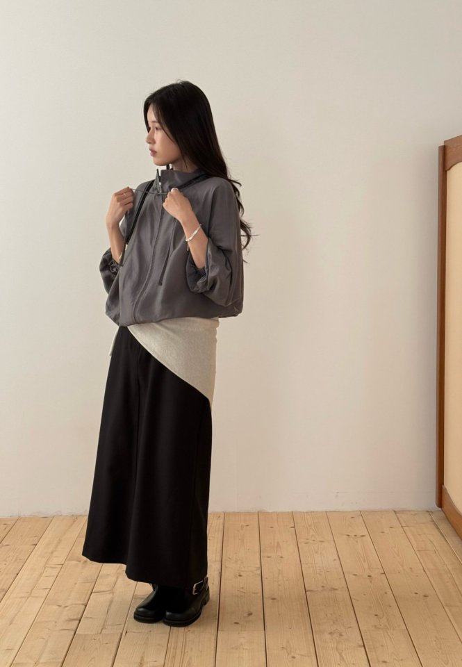 Amygrace - Korean Women Fashion - #womensfashion - Mardi Zipper Blouse - 9