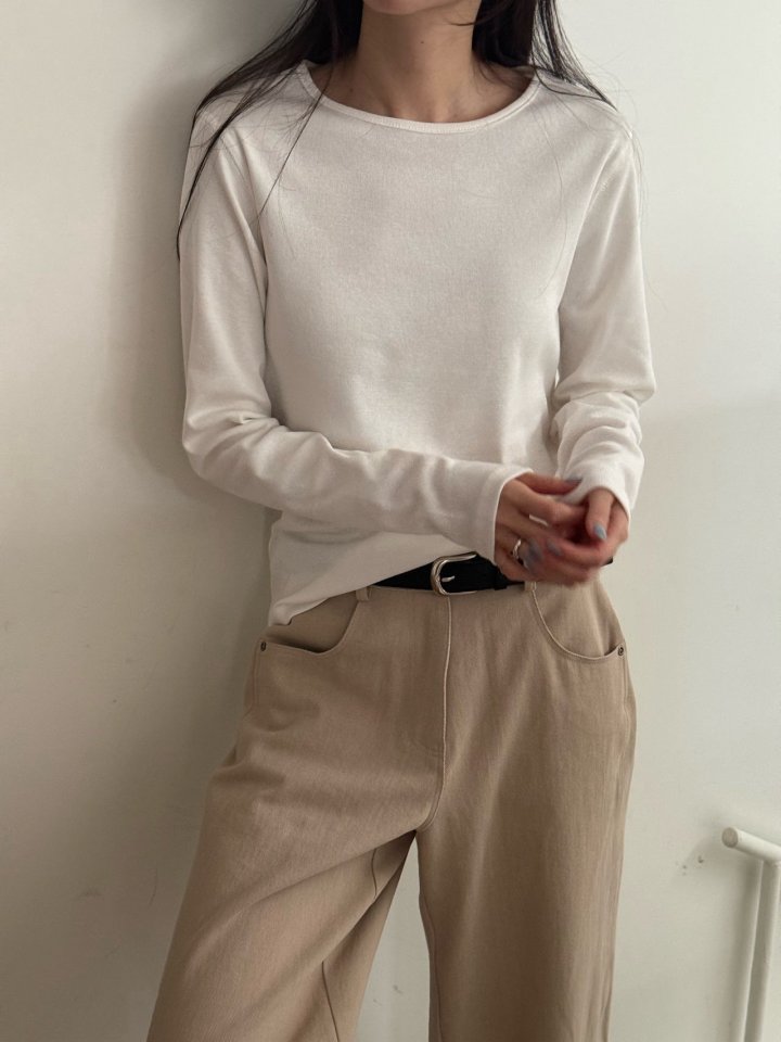 Amygrace - Korean Women Fashion - #womensfashion - Bravo Span Slim Tee - 8