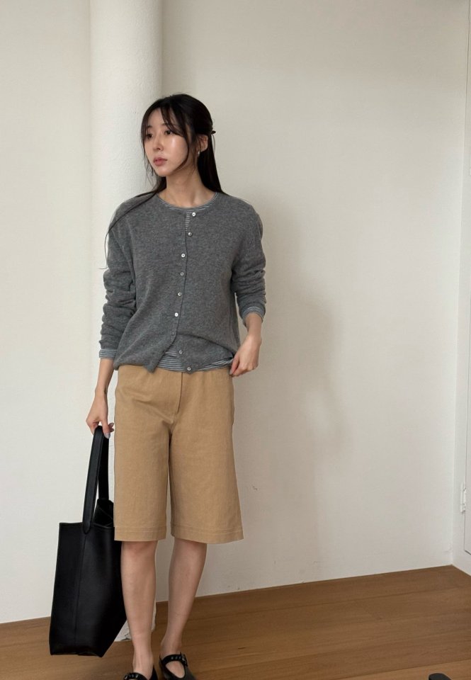 Amygrace - Korean Women Fashion - #womensfashion - Prince Cashmere Round Cardigan - 10