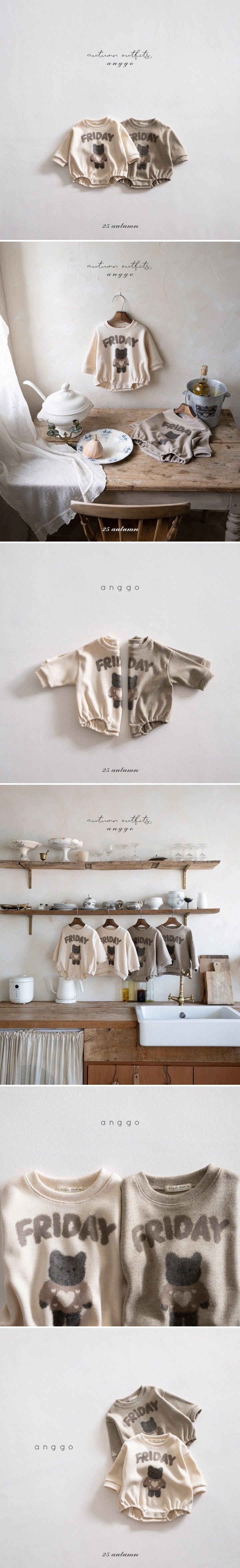 Anggo - Korean Baby Fashion - #babyootd - Bebe Cat Romper - 2
