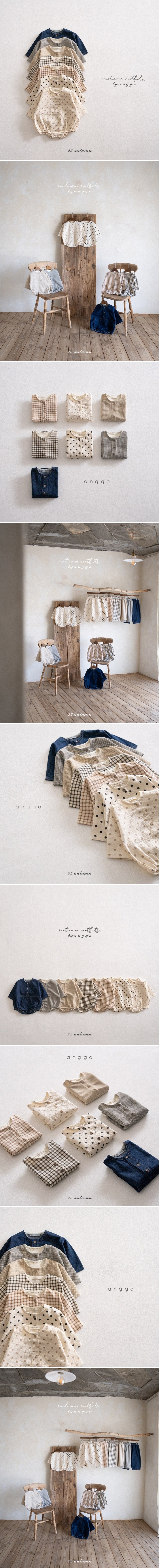 Anggo - Korean Baby Fashion - #babyoutfit - Bebe Pie Romper (Denim) - 2