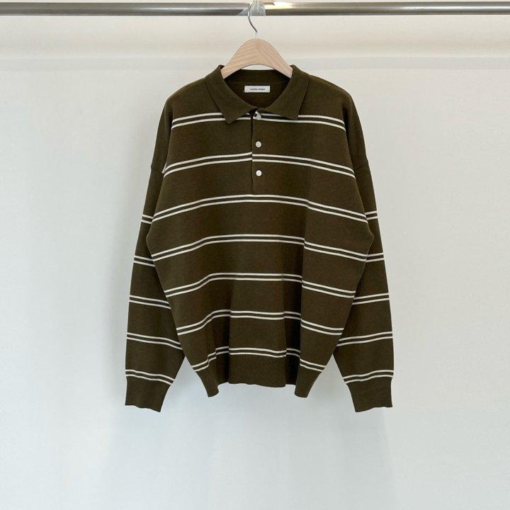 Another Avenue - Korean Women Fashion - #womensfashion - From Stripe Collar Knit Top - 4